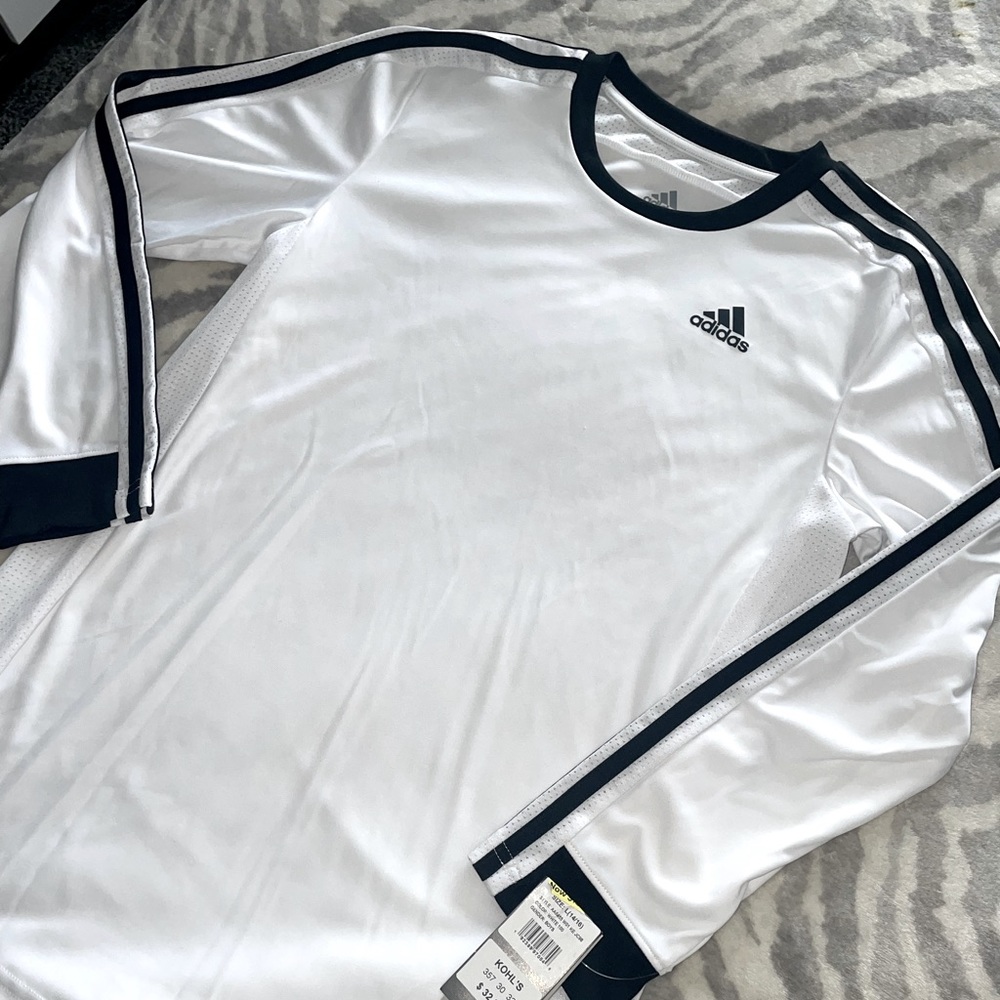 Adidas Climalite Boys Long Sleeve Shirt